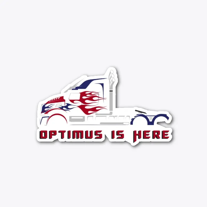 Sticker: Optimus Is Here