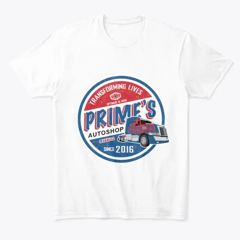 Prime's Autoshop Tee - light color